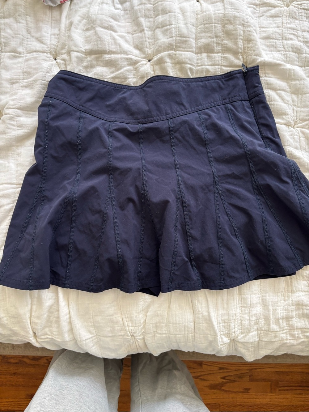 Athleta Navy Pleated athletic skirt